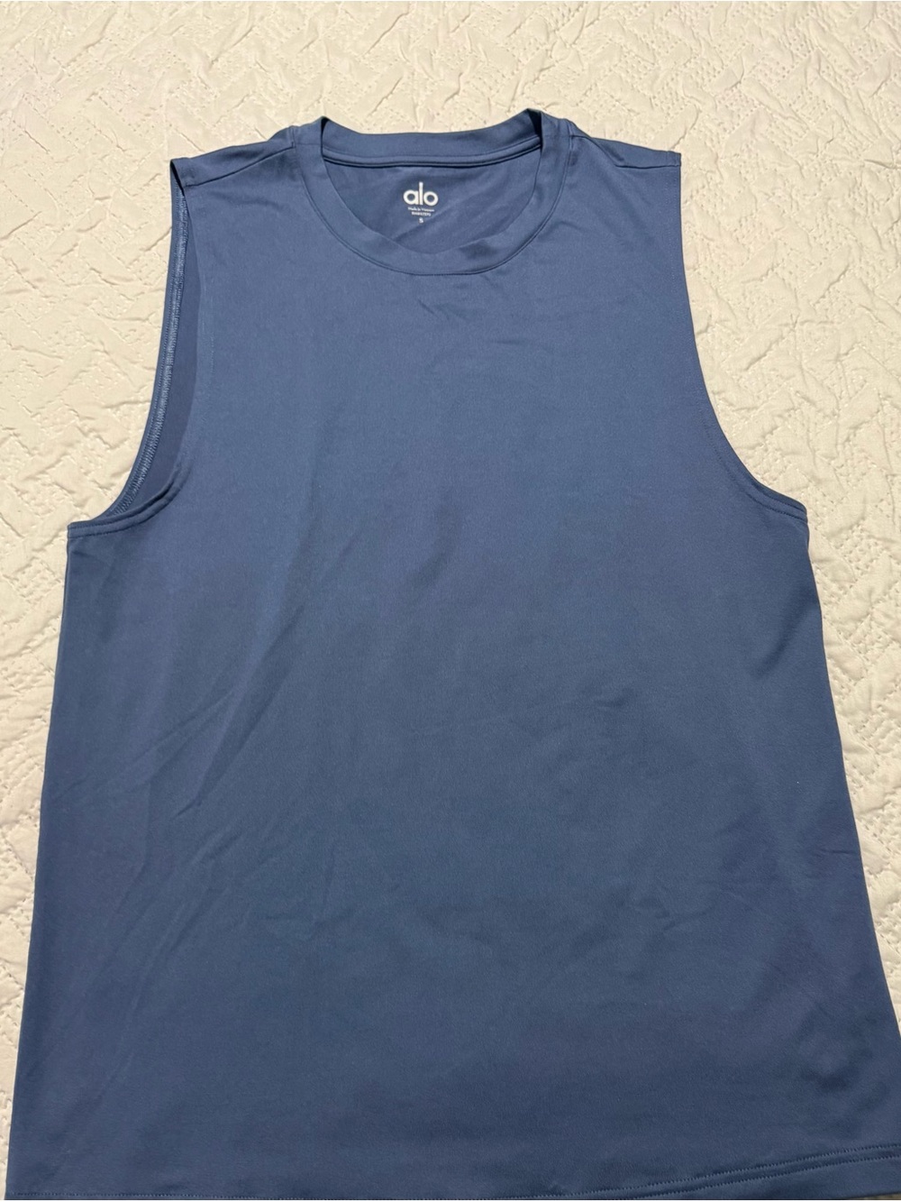 ALO Yoga Men’s Sleeveless Tank Top - Slate Blue